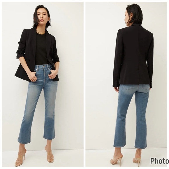 Veronica Beard Black Iconic Scuba Jacket Dickey Sz 14 - Picture 1 of 8